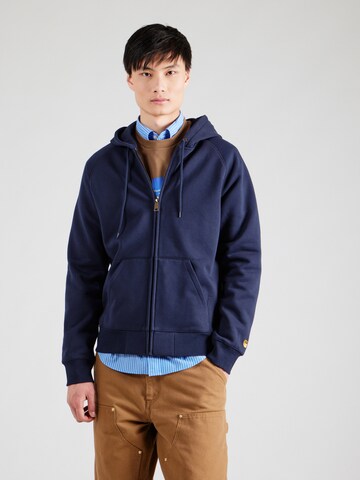 Carhartt WIP Sweatjakke 'Chase' i blå: forside