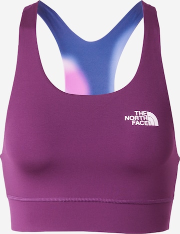 Bustieră Sutien sport de la THE NORTH FACE pe albastru: față