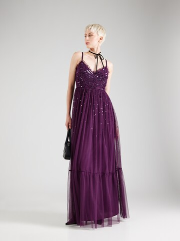 Maya Deluxe Evening Dress in Purple