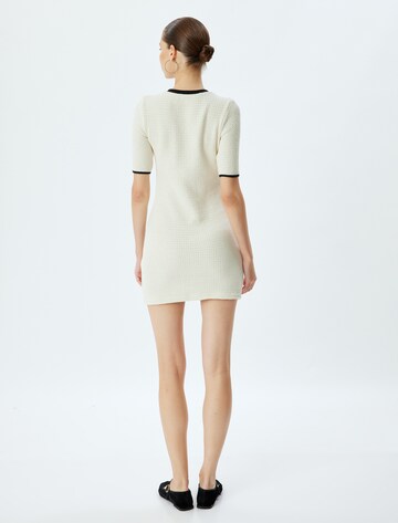 Koton Gebreide jurk in Beige