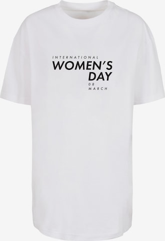 Merchcode Shirt 'WD - International Women's Day' in Wit: voorkant