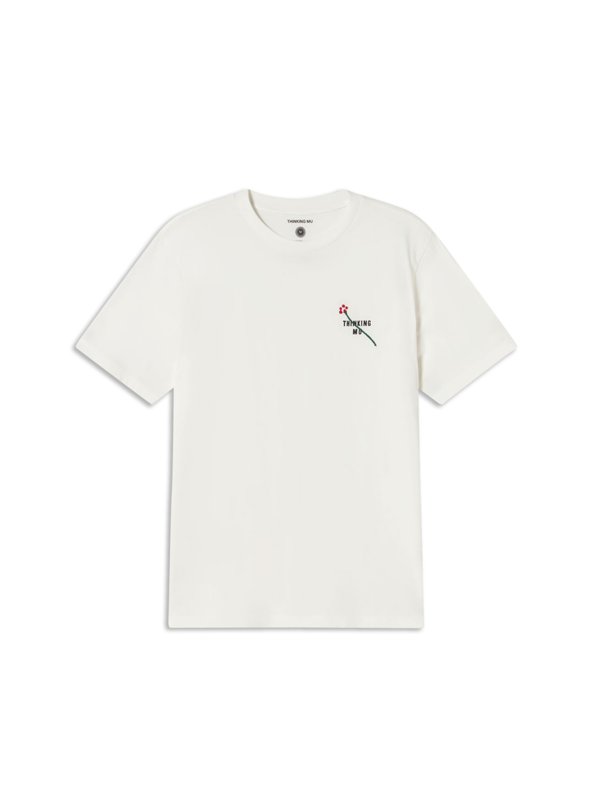 balts Thinking MU T-Krekls 'Zach': no priekšpuses