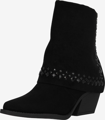 Salinyang Booties in Black: front