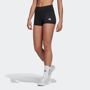 Skinny Pantalon de sport ADIDAS SPORTSWEAR en noir : devant