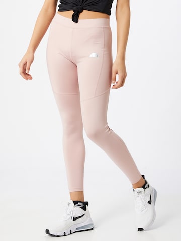 ELLESSE Slim fit Workout Pants 'Adattare' in Pink: front