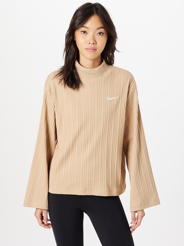 Nike Sportswear - Camiseta en beige: frente