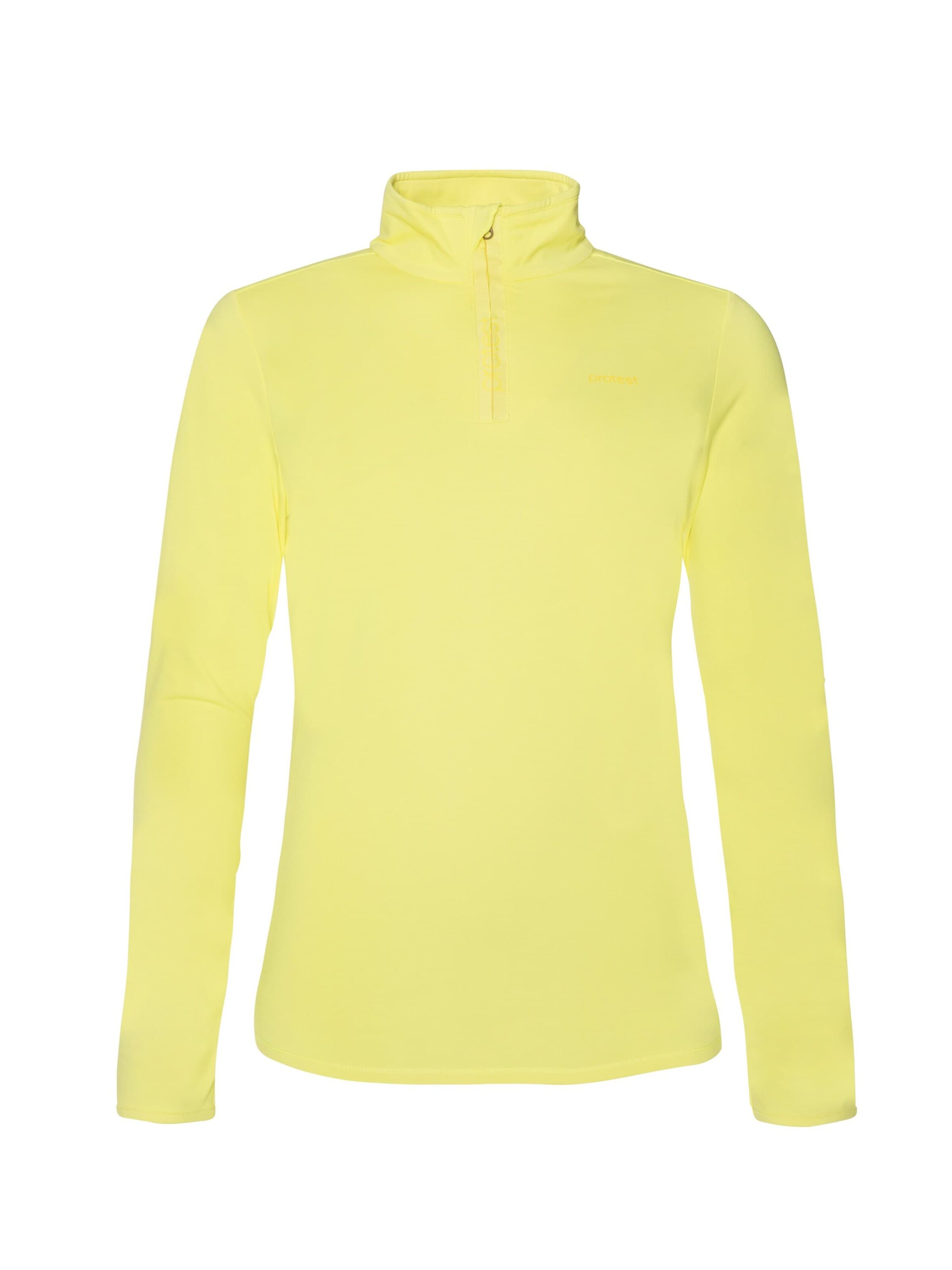 PROTEST Sports sweatshirt 'FABRIZ' in Yellow: front