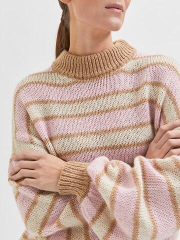 SELECTED FEMME Sweater 'Maren' in Pink