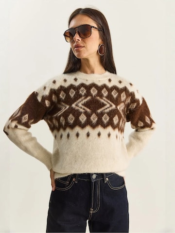 Pull-over 'Pullover' Bianco Lucci en marron