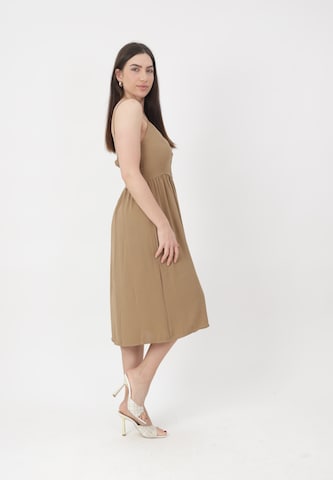 Elara Sommerkjole i brun