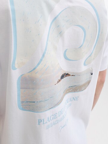 T-Shirt 'JORHyeres' JACK & JONES en blanc