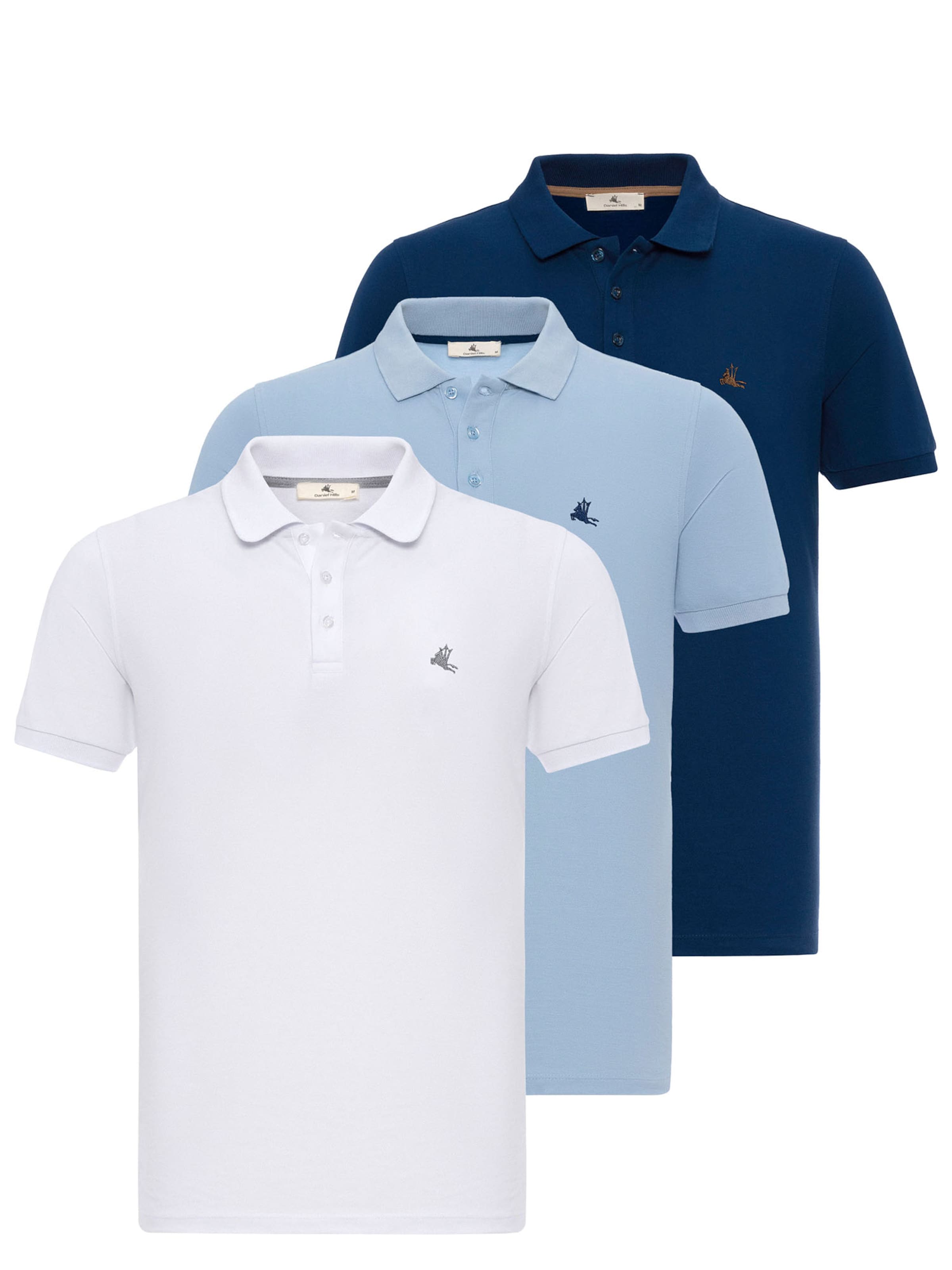 Daniel Hills Tričko – modrá: přední strana