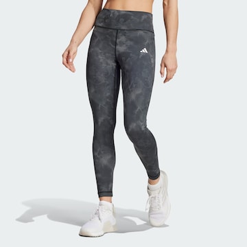 Skinny Pantalon de sport ADIDAS PERFORMANCE en gris : devant