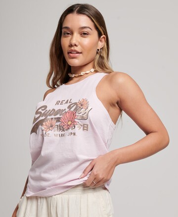 Superdry Top in Roze: voorkant