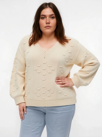 Vero Moda Curve - Jersey 'KAIA' en blanco: frente
