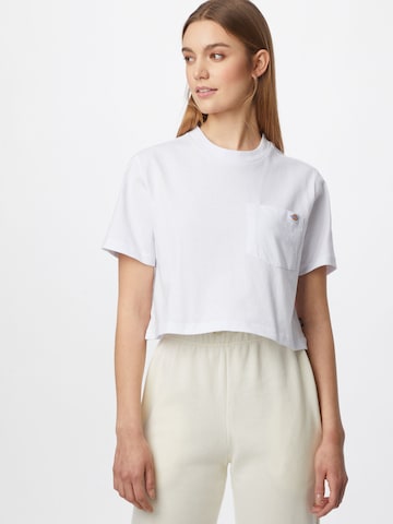 T-shirt 'Porterdale' DICKIES en blanc : devant