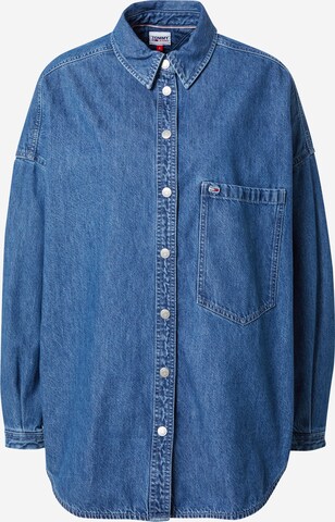 Tommy Jeans Bluzka w kolorze niebieski: przód