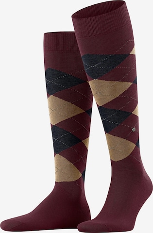 BURLINGTON Knee High Socks 'King' in Red: front
