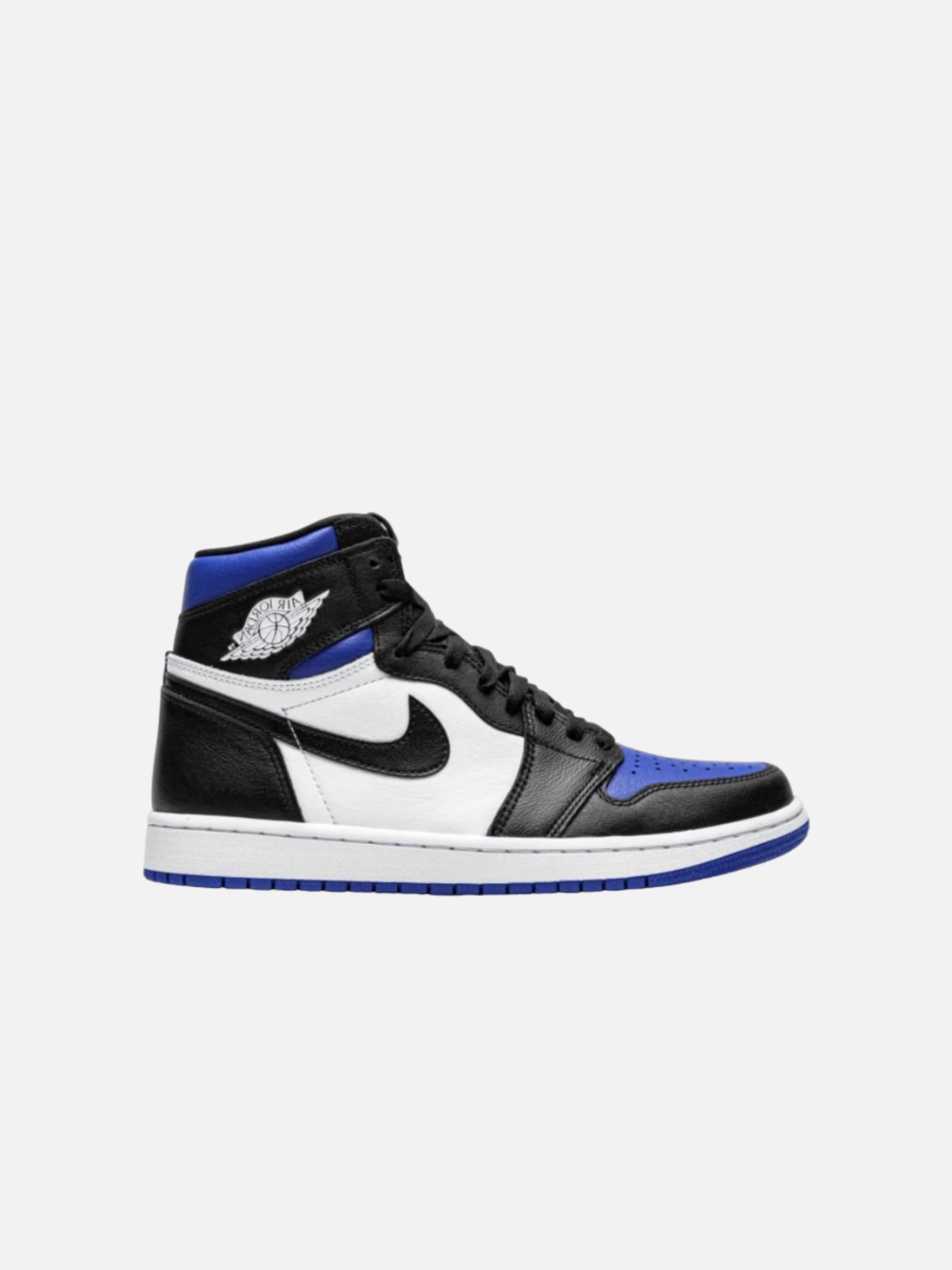 Baskets hautes 'Air 1 Retro High Royal Toe' Jordan en bleu : devant