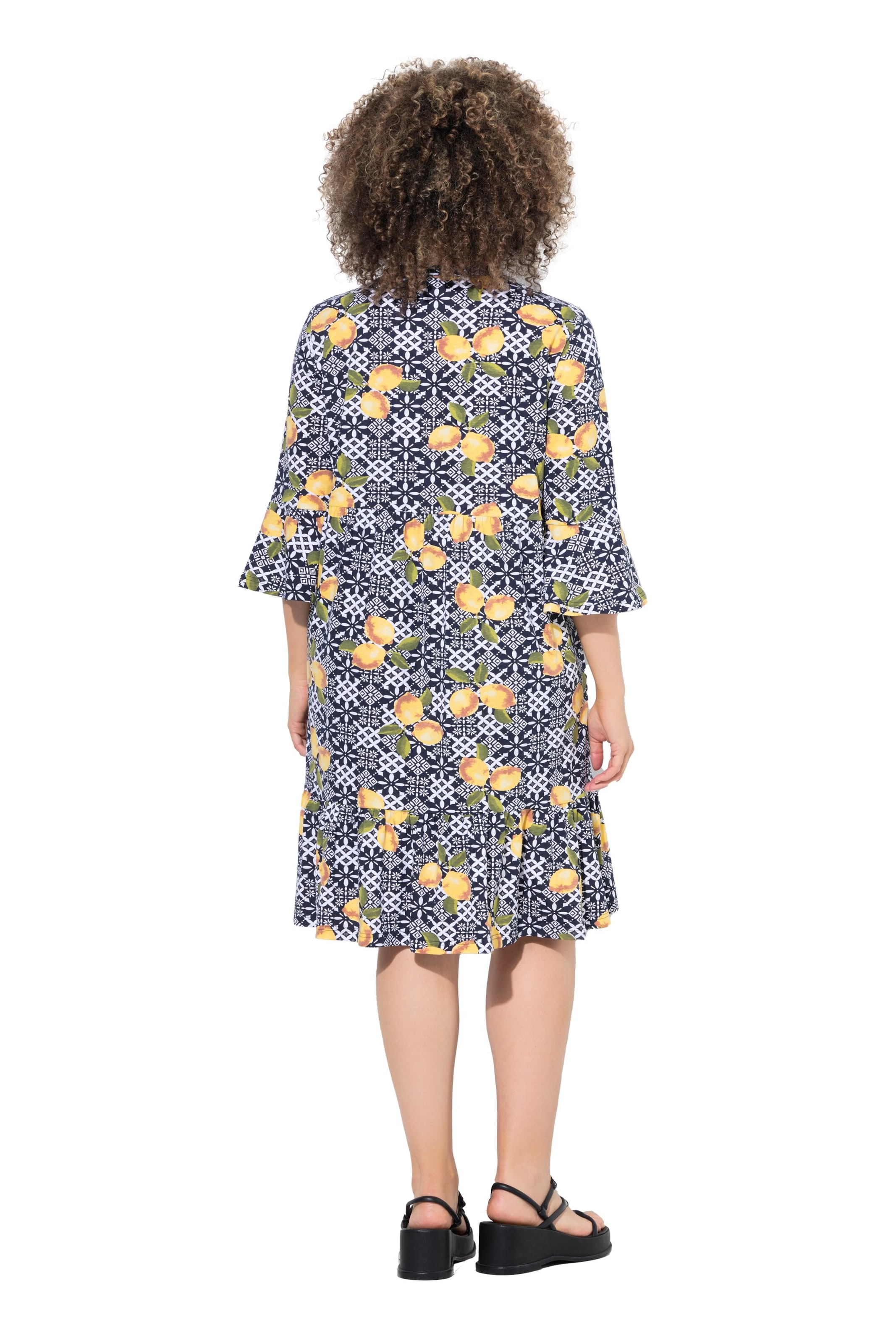 Ulla Popken Jerseykleid in Blau