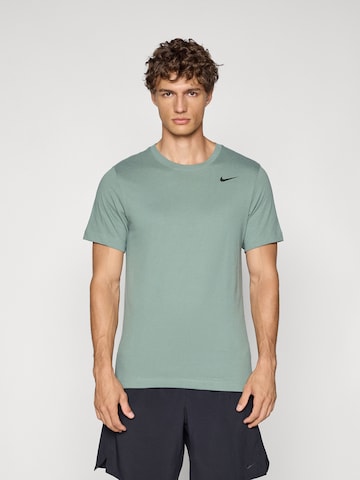 NIKE Funkcionalna majica | zelena barva: sprednja stran