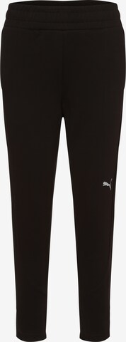 PUMA Regular Pants in Black: front