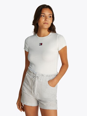 Tommy Jeans Μπλουζάκι σε λευκό: μπροστά
