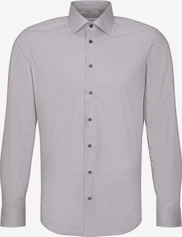 Coupe regular Chemise business SEIDENSTICKER en gris : devant