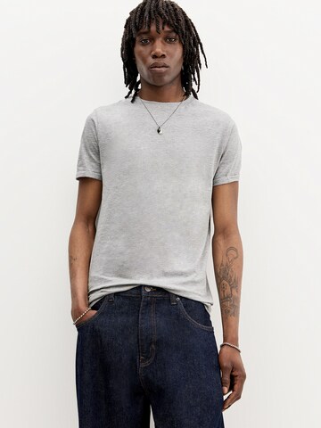 T-Shirt Pull&Bear en gris : devant