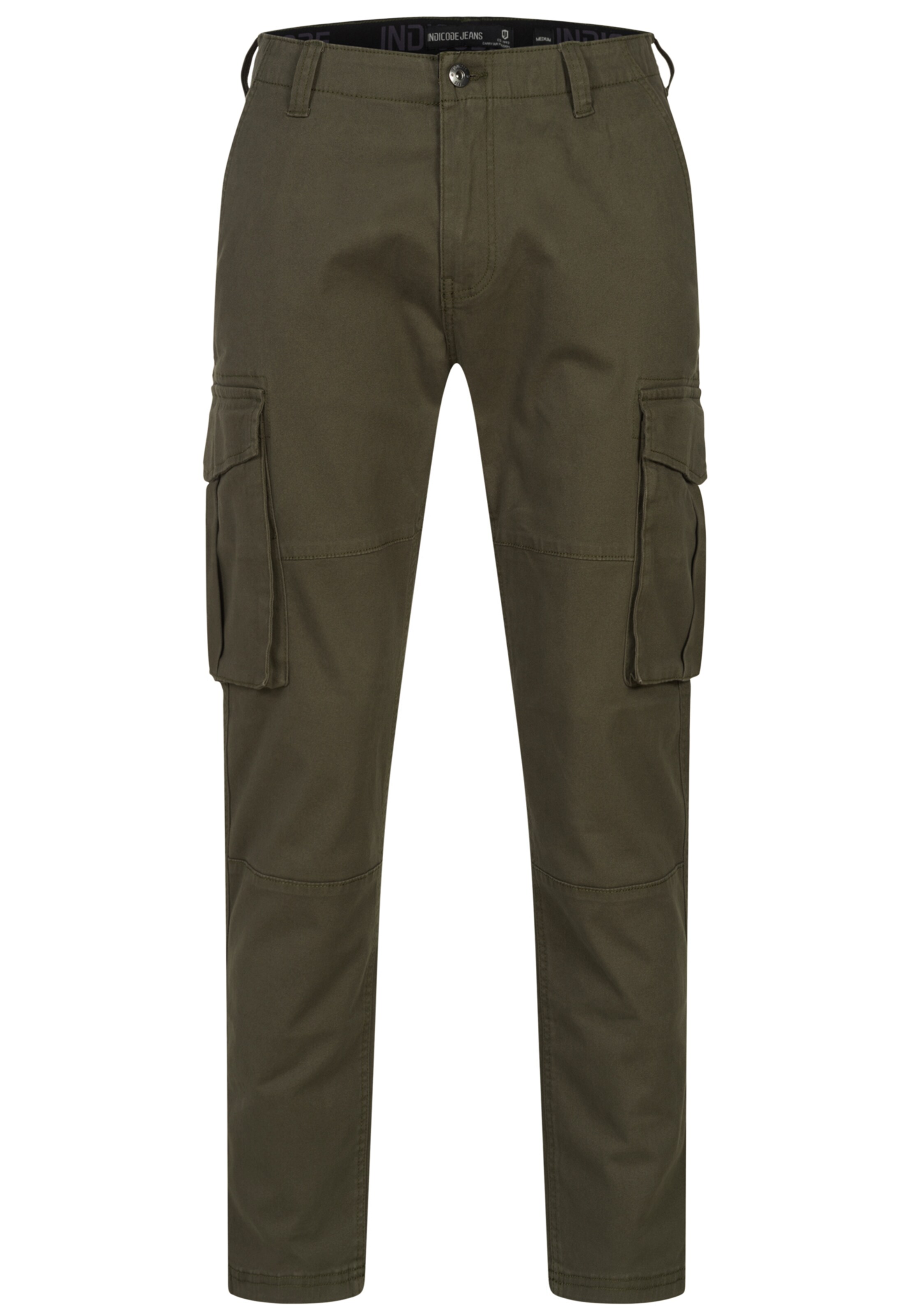 INDICODE JEANS Cargohose 'Mauricio ' in Grün: Vorderseite