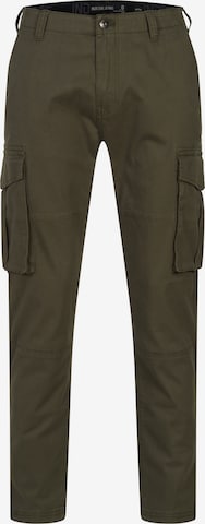 INDICODE JEANS Regular Cargo Pants 'Mauricio ' in Green: front