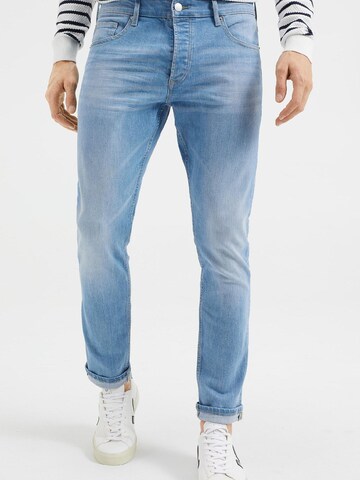 WE Fashion Slim fit Jeans in Blue: front