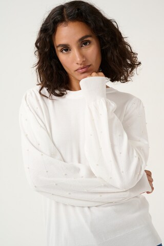 Kaffe Pullover 'KAKaren' in Weiß