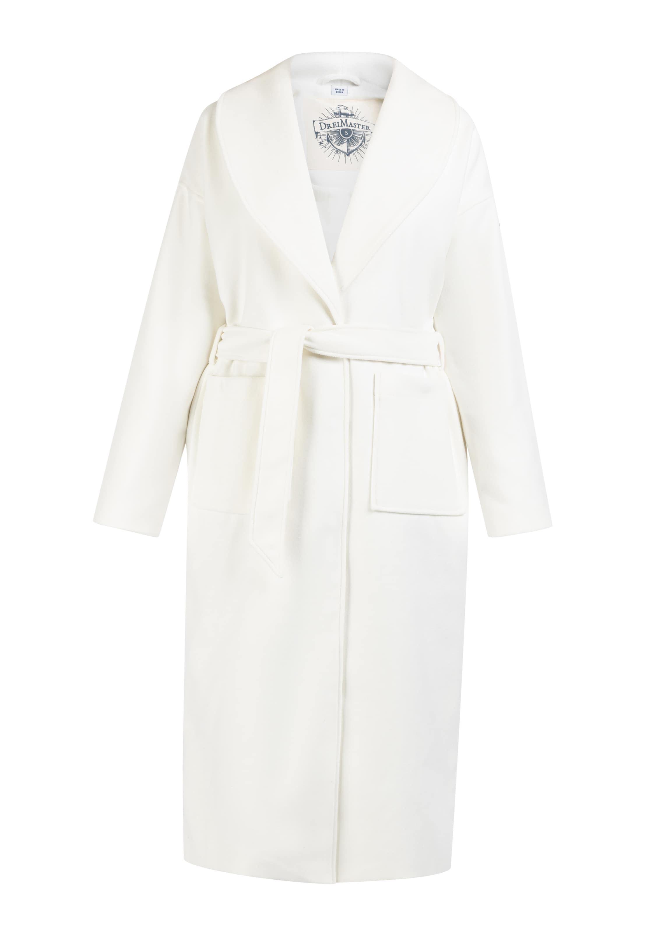 DreiMaster Vintage Tussenmantel in Wit: voorkant