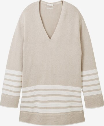 Tom Tailor Women + Sweater in Beige: front