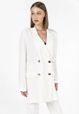 Jimmy Sanders Blazers in Wit: voorkant