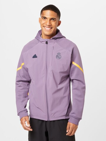 Veste de sport 'Real Madrid Designed For Gameday ' ADIDAS SPORTSWEAR en violet : devant