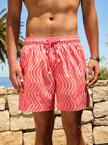 Pantaloncini da bagno di Next in rosa: frontale