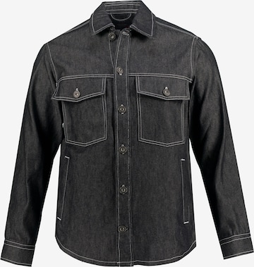 JP1880 Regular fit Button Up Shirt in Black: front