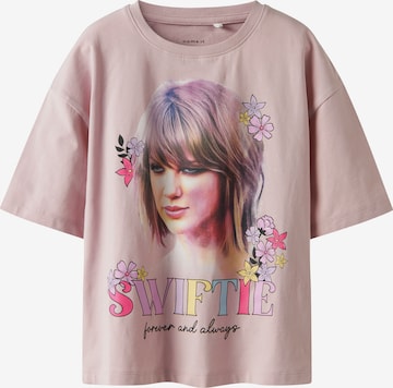 purpurinė NAME IT Marškinėliai 'NKFJIXIBI TSWIFT': priekis