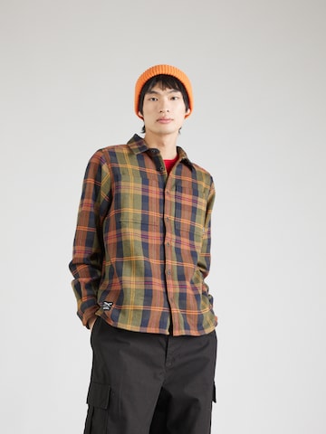 Iriedaily Comfort fit Button Up Shirt in Blue: front