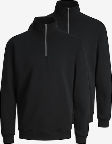 JACK & JONES Sweatshirt 'Bradley' in Zwart: voorkant