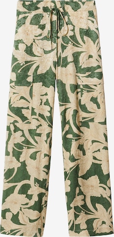 MANGO Regular Pants in Green: front