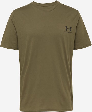 UNDER ARMOUR Funkční tričko – zelená: přední strana