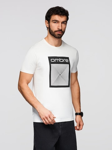 Ombre Shirt in Wit