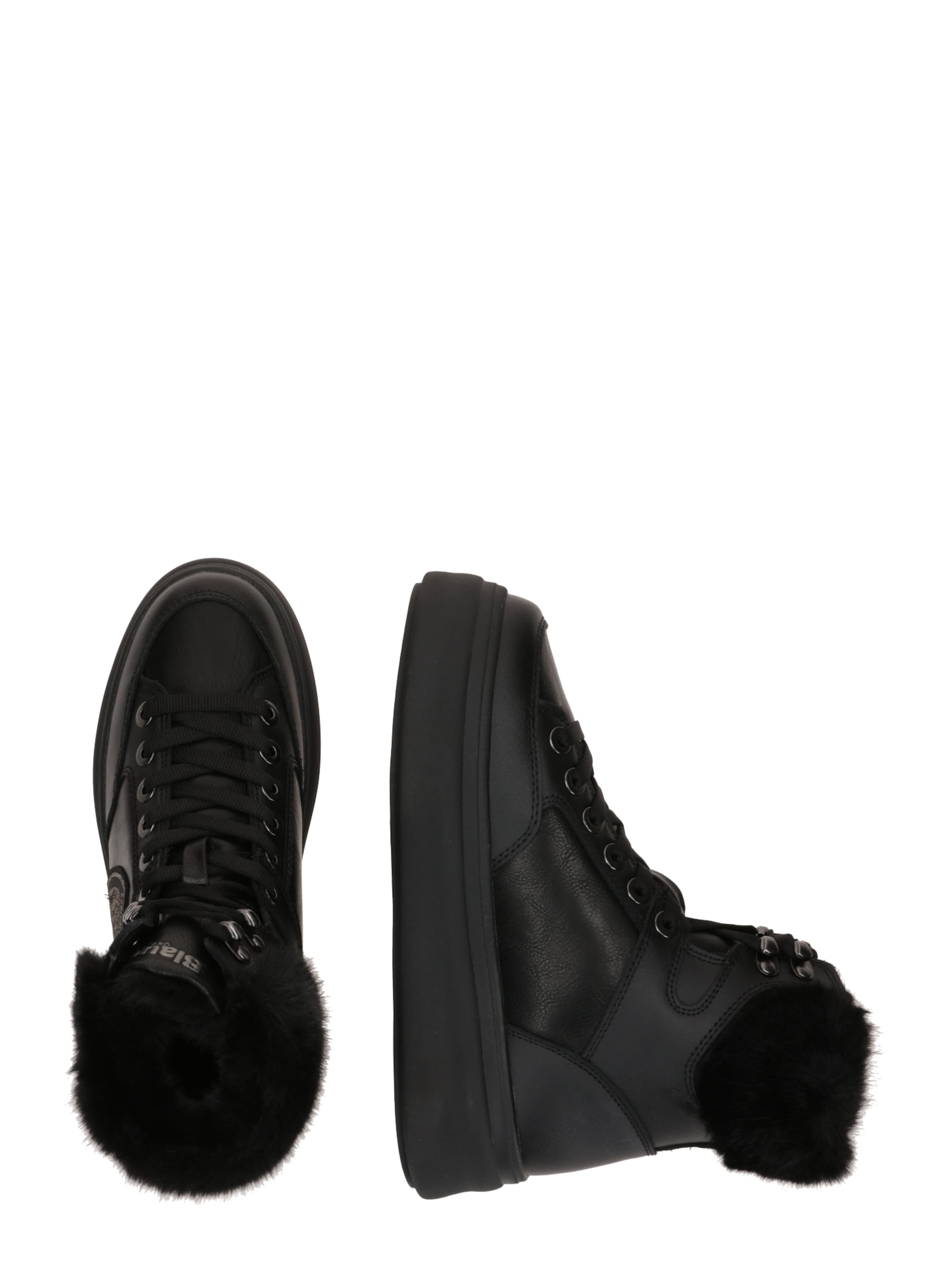 Blauer.USA Šnurovacie členkové čižmy 'EMERY01' - Čierna