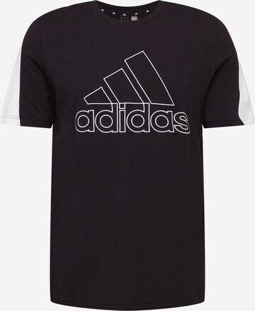 Tricou funcțional 'Future Icons Embroidered Badge Of Sport' de la ADIDAS SPORTSWEAR pe negru: față