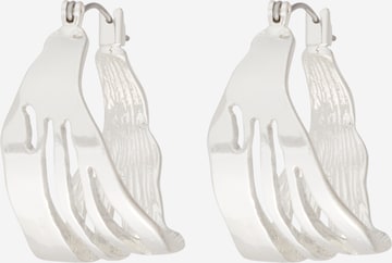 WEEKDAY Earrings 'Motion Hoop' in Silver: front