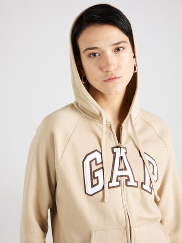 GAP - Sudadera con cremallera en beige