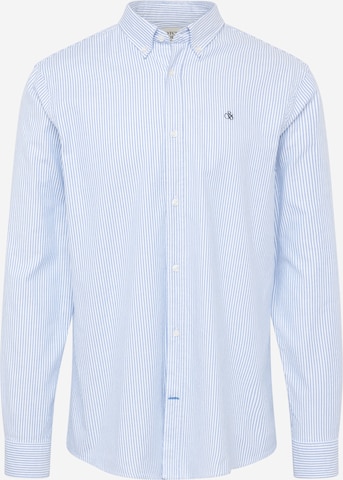 SCOTCH & SODA - Regular Fit Camisa 'Essentials' em azul: frente